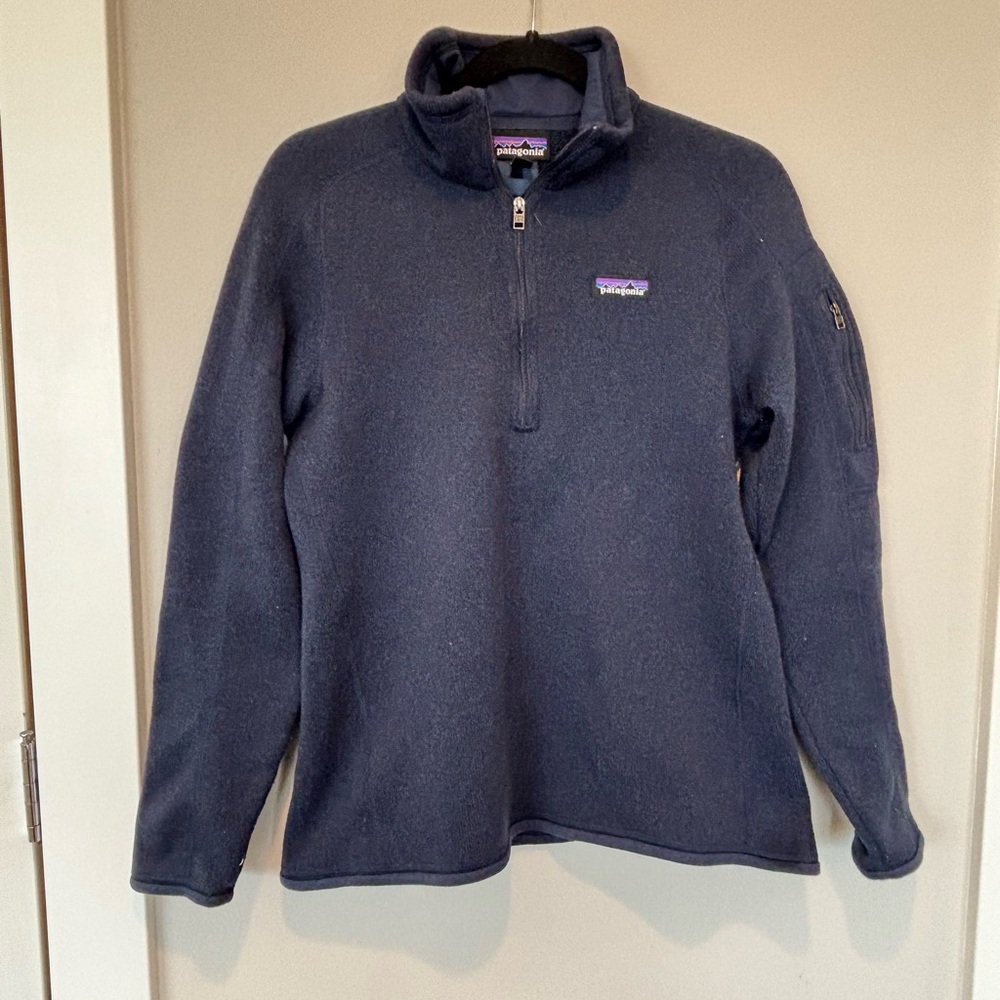 Patagonia Women's Navy Better Sweater Zip-Up Jacket Medium Sale